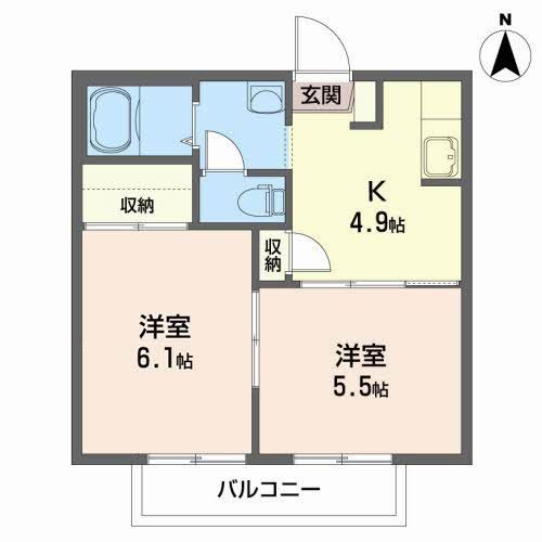 シャーメゾン矢巾 Ｅ 間取り
