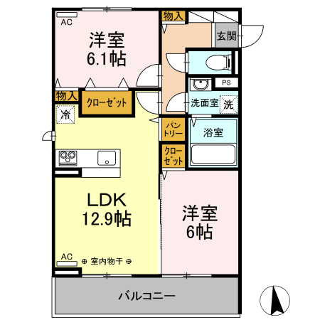 ミクストⅡ 間取り