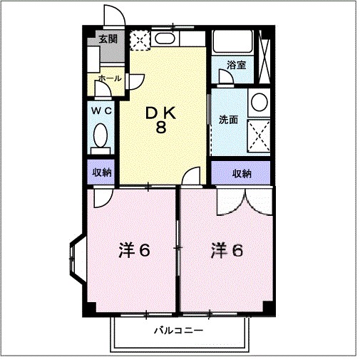 トレジャー２号館 間取り