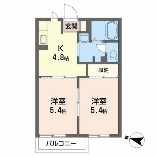 コートラックス　Ｄ 間取り
