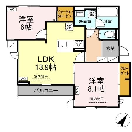 TORISIA向中野2丁目 間取り