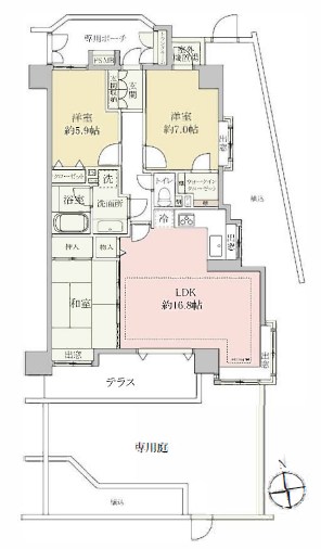 グラン・ブルー西川口 間取り