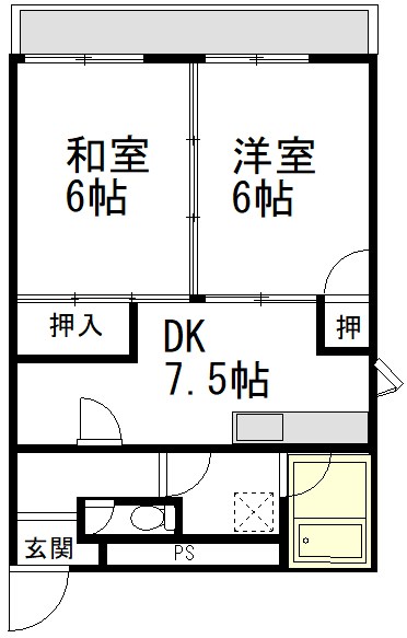 蕨平和マンション 間取り