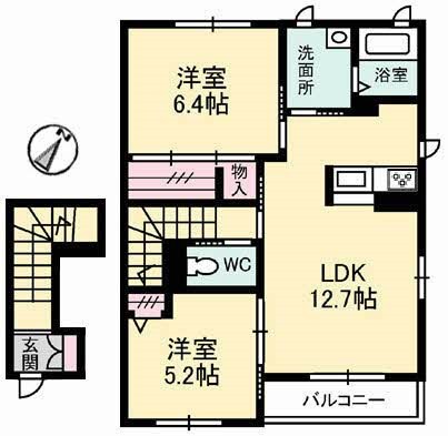 ヴェールメゾン　柚 間取り