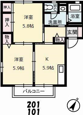 ディアスパルティール　Ｃ棟 間取り