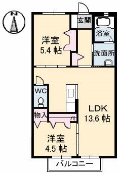 ボナールメゾン　風 間取り