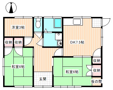 山口県下関市大学町４丁目 間取り
