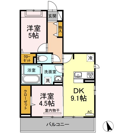 ヴィルセインビル 間取り