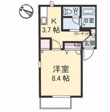ディアス貴船　Ａ棟 間取り