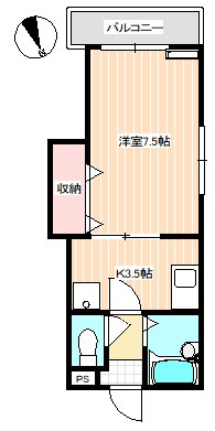 川中西Fハイツ 間取り