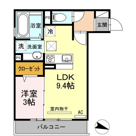 アイクレスト下関駅 間取り