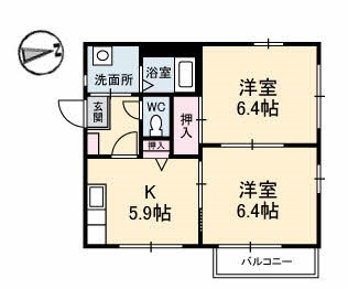 グランジュール綾羅木 間取り