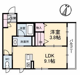 ＧＲＡＮＴＡＧＥ下関Ⅵ 間取り