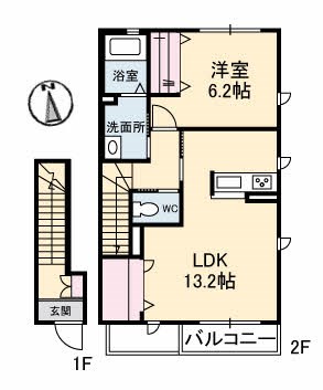 シャーメゾン稗田西 間取り