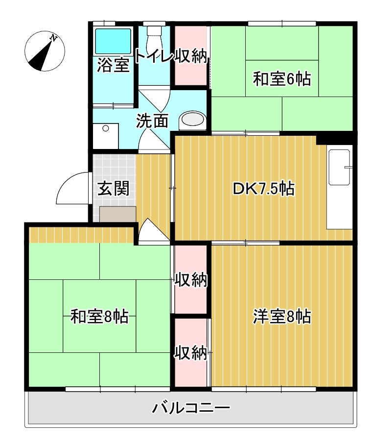 コーポラスはまゆう 間取り
