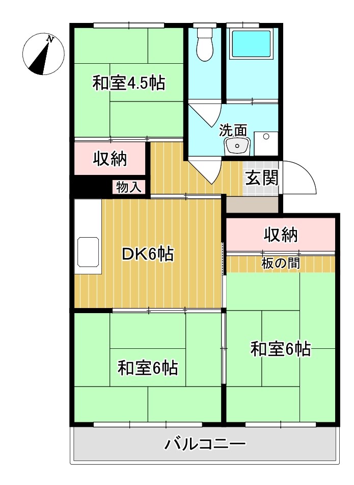 あけぼのハイツ 間取り