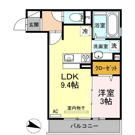 アイクレスト下関駅 間取り