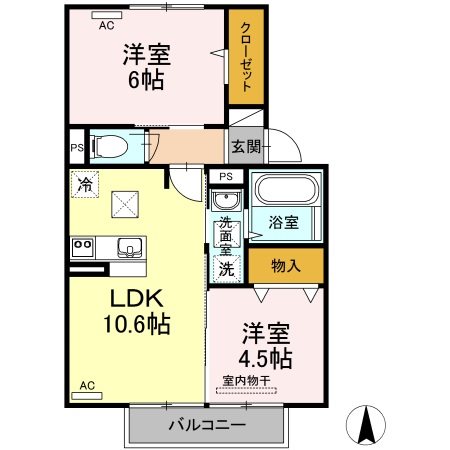 グランヒルズ豊町 間取り