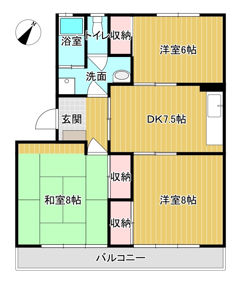 コーポラスはまゆう 間取り