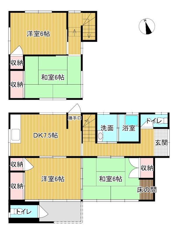 山口県下関市豊北町大字矢玉 間取り