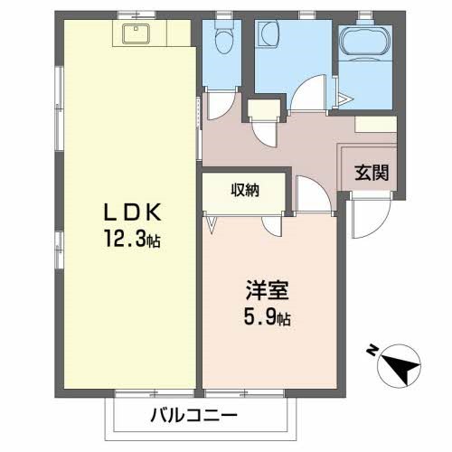 ディアス貴船　Ｂ棟 間取り