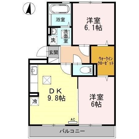 ラフィネはまゆう　A棟 間取り