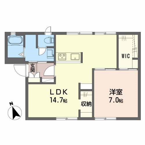 シャンティー　Ｂ棟 間取り