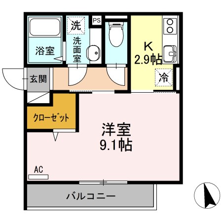 エクセレージュ山の田 間取り