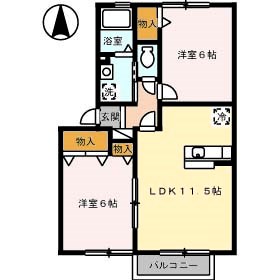 コンフォールⅠ号館 間取り