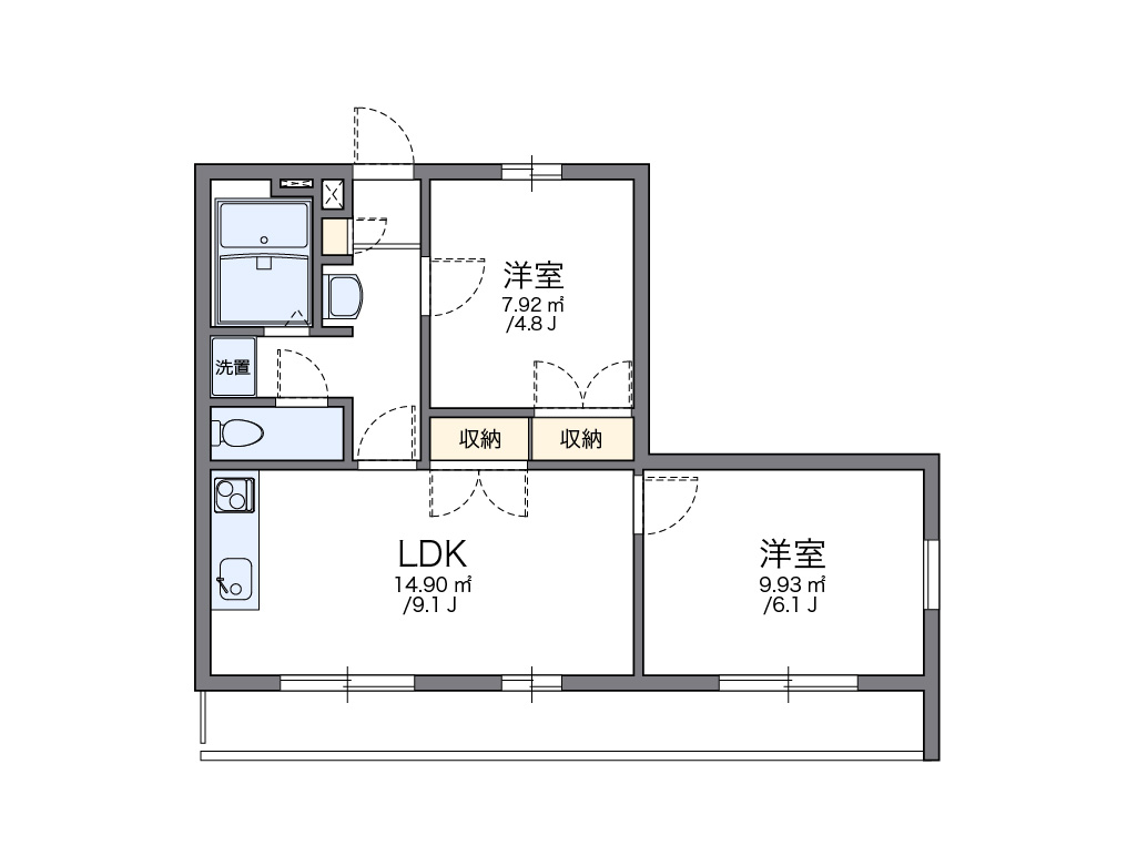 レオパレスしおかぜⅡ 間取り