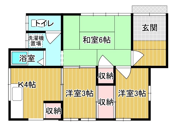 山口県下関市上田中町４丁目 間取り