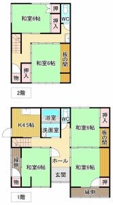山口県下関市幡生町２丁目 間取り