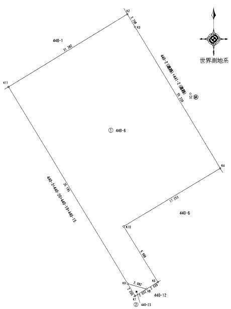 富任町1丁目H貸土地 間取り