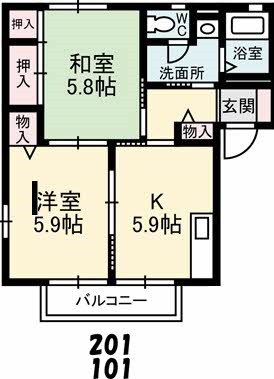 ディアスパルティール　Ｃ棟 間取り