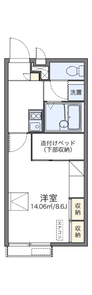 レオパレスカーサ　プラナス 間取り