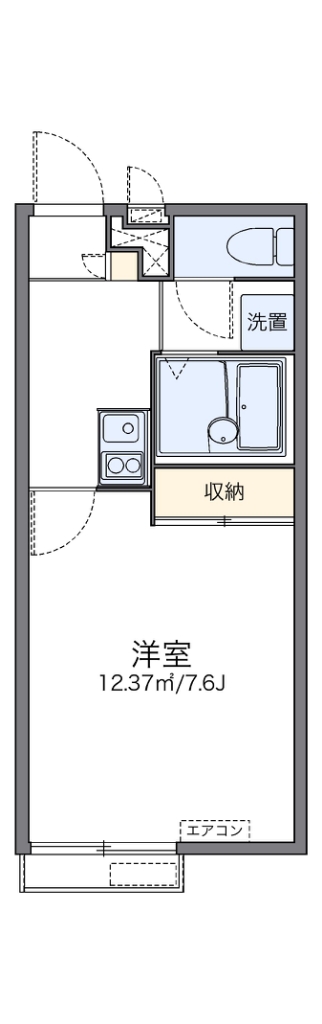 レオパレスサンフラワー向洋 間取り