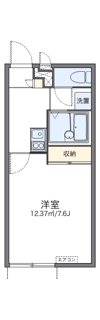 レオパレスサンフラワー向洋 間取り