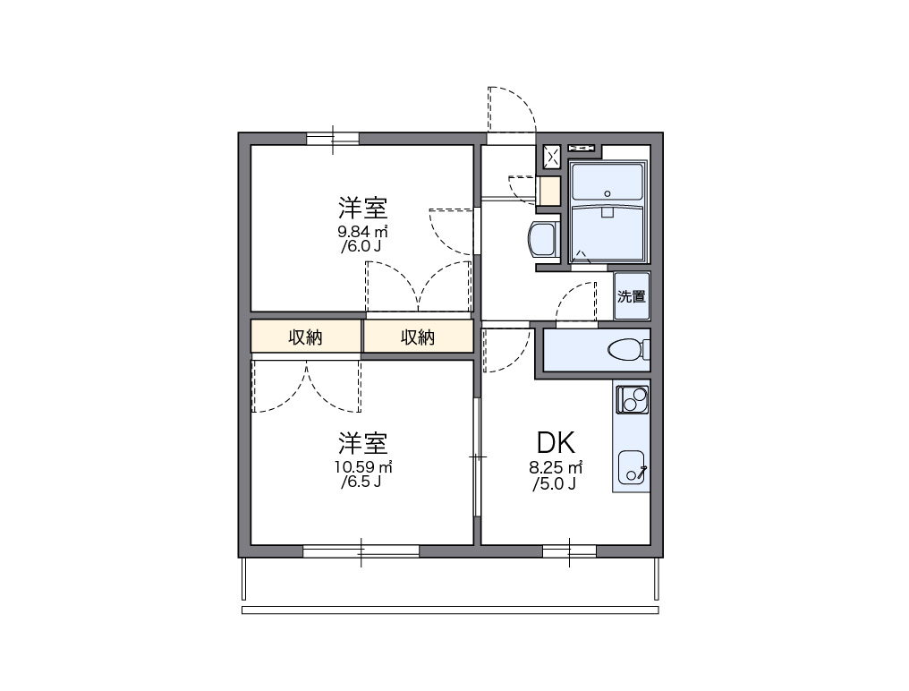 レオパレスしおかぜⅡ 間取り