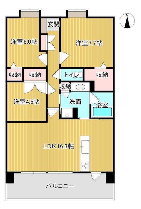 クエストコート長府紺屋町ガーデンテラス 間取り