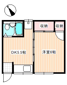 桃ケ丘アパートB棟 間取り