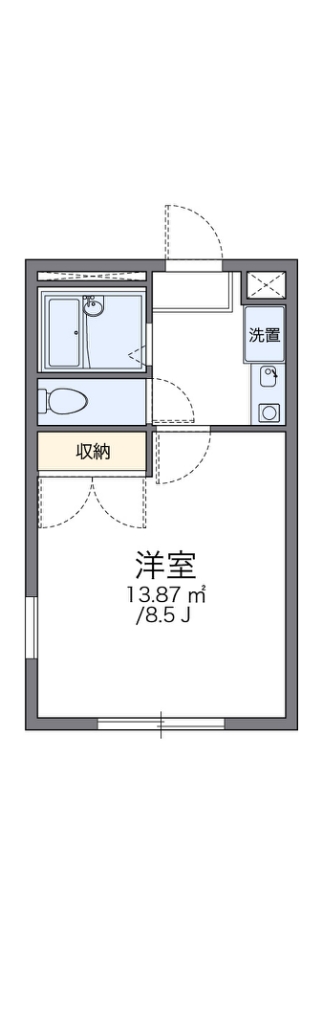 レオパレスしおかぜⅠ 間取り