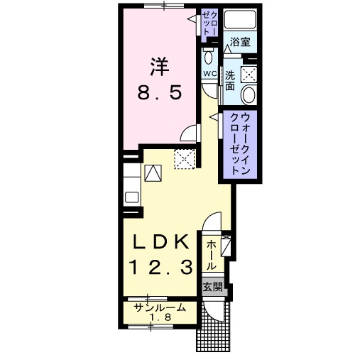 カルム　高砂 間取り