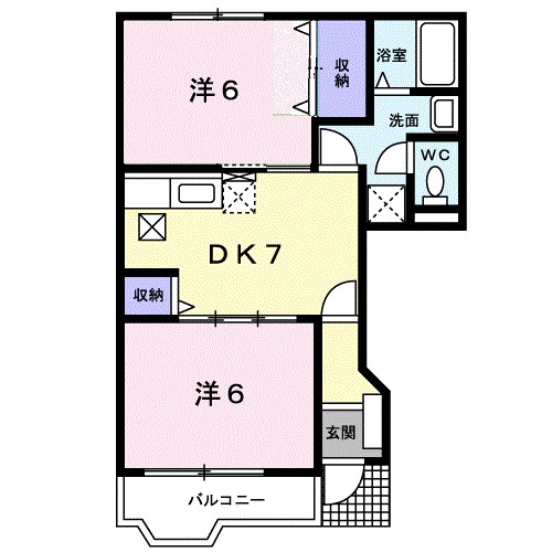ラフィネ　Ｙ．Ｍ 間取り