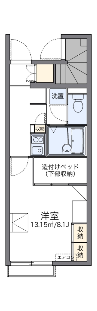 レオパレス瑞穂Ⅰ 間取り