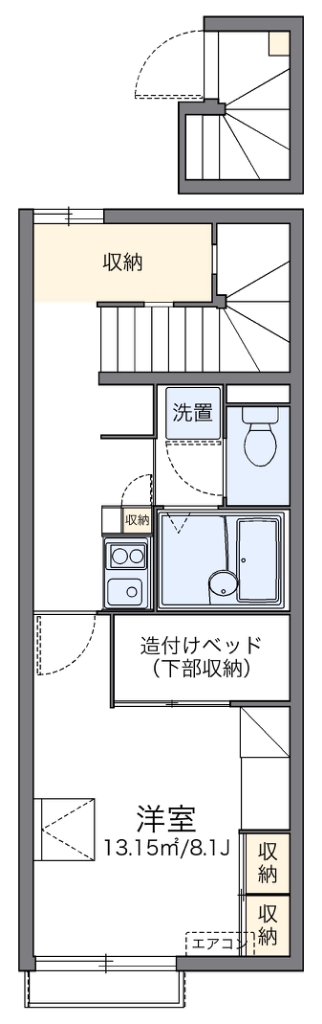 レオパレス瑞穂Ⅱ 間取り