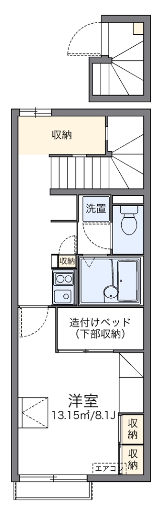 レオパレス瑞穂Ⅰ 間取り