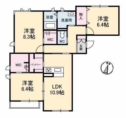 シャーメゾンイーハトーヴ 間取り