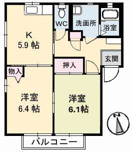 シャーメゾン侍町 間取り