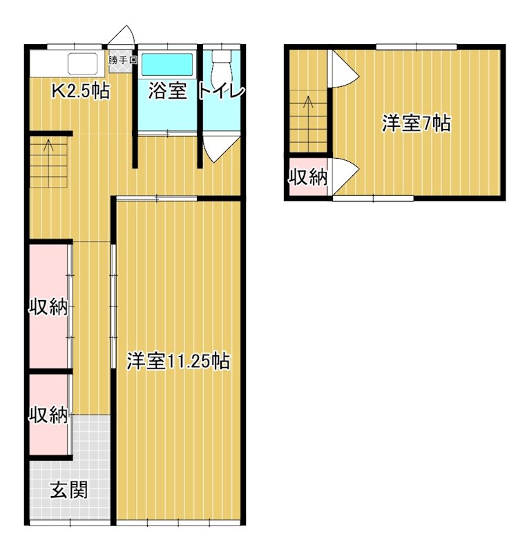 上新地町4丁目I貸家 間取り