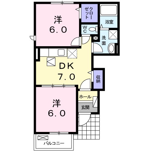 アニューＪ　Ⅱ 間取り